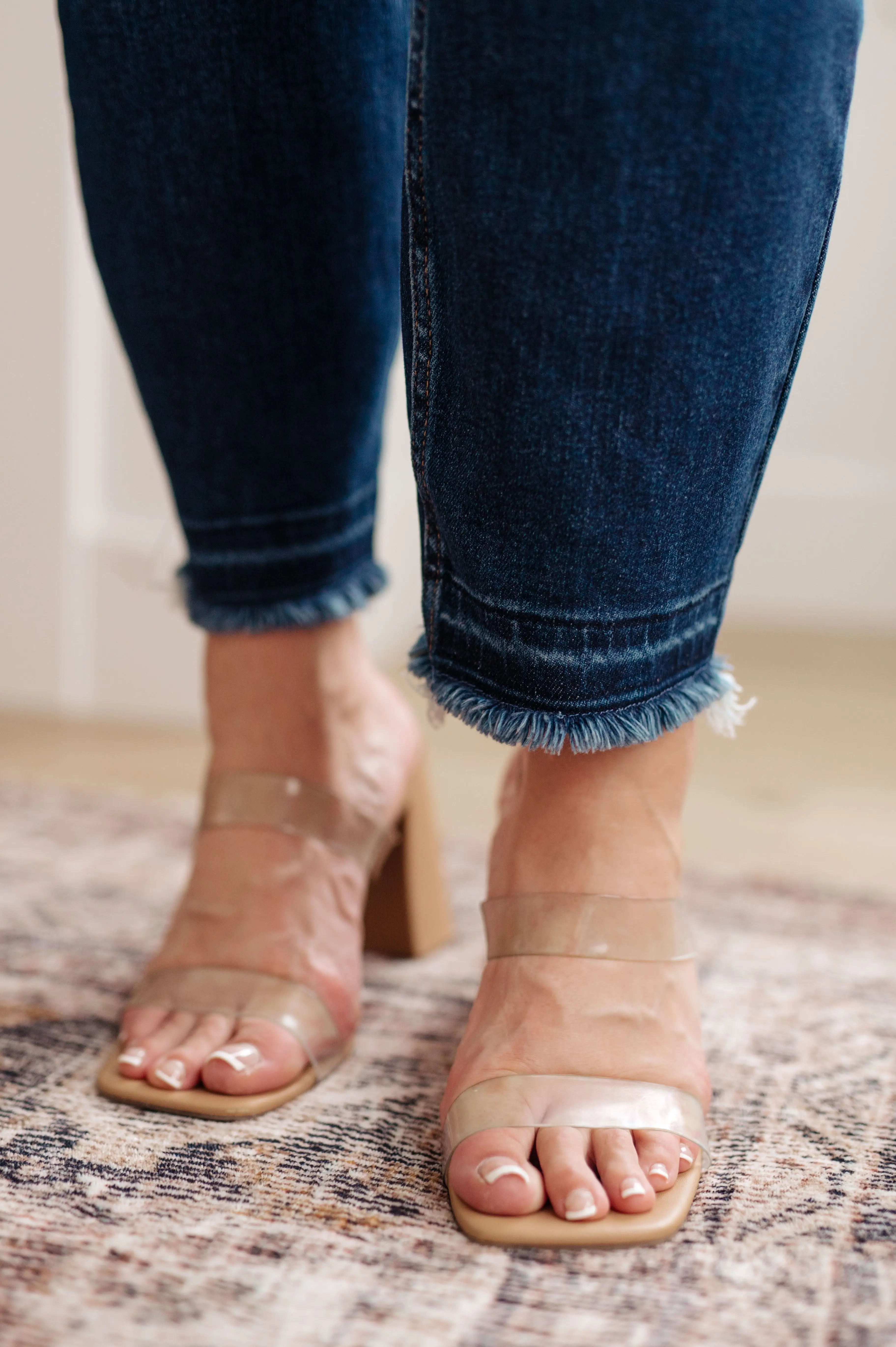 Phillipa High Rise Release Hem Slim Jeans for Women - Stretchy Skinny Denim Pants with Comfortable Waistband | Perfect for Casual Wear, Office & Date Night