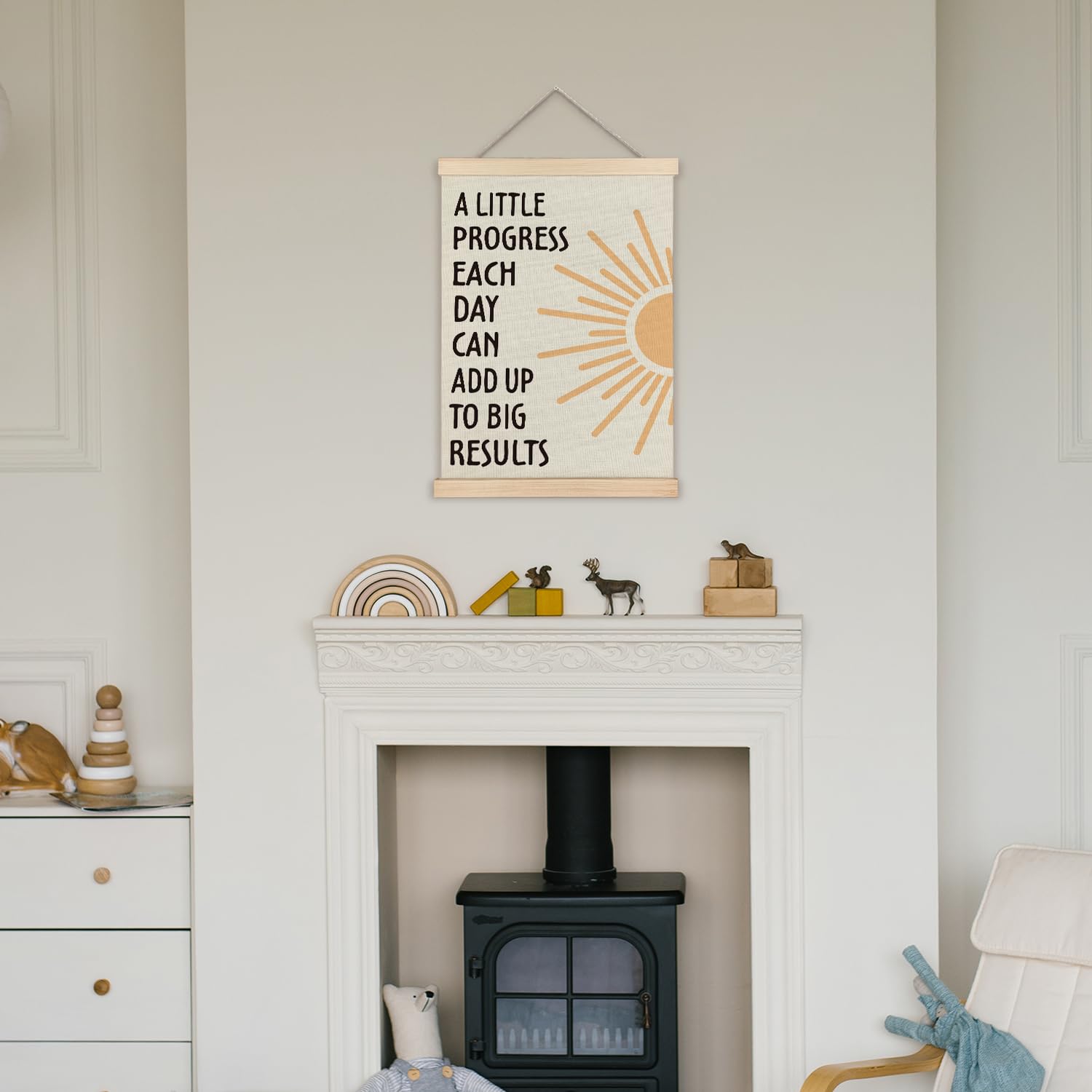 Supwhd Motivational Wall Art - Inspirational Quotes Office Decor for Home & Classroom, 12x16 Inch Positive Affirmations Poster - Perfect for Boosting Productivity & Encouragement in Workspaces