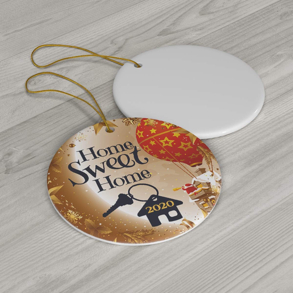 2020 Established New Home Ornament - Housewarming Gift, Christmas Tree Decor with Santa Claus for First Christmas in New Home, Holiday Home Decoration - Perfect for New Home Celebrations & Christmas Decorating