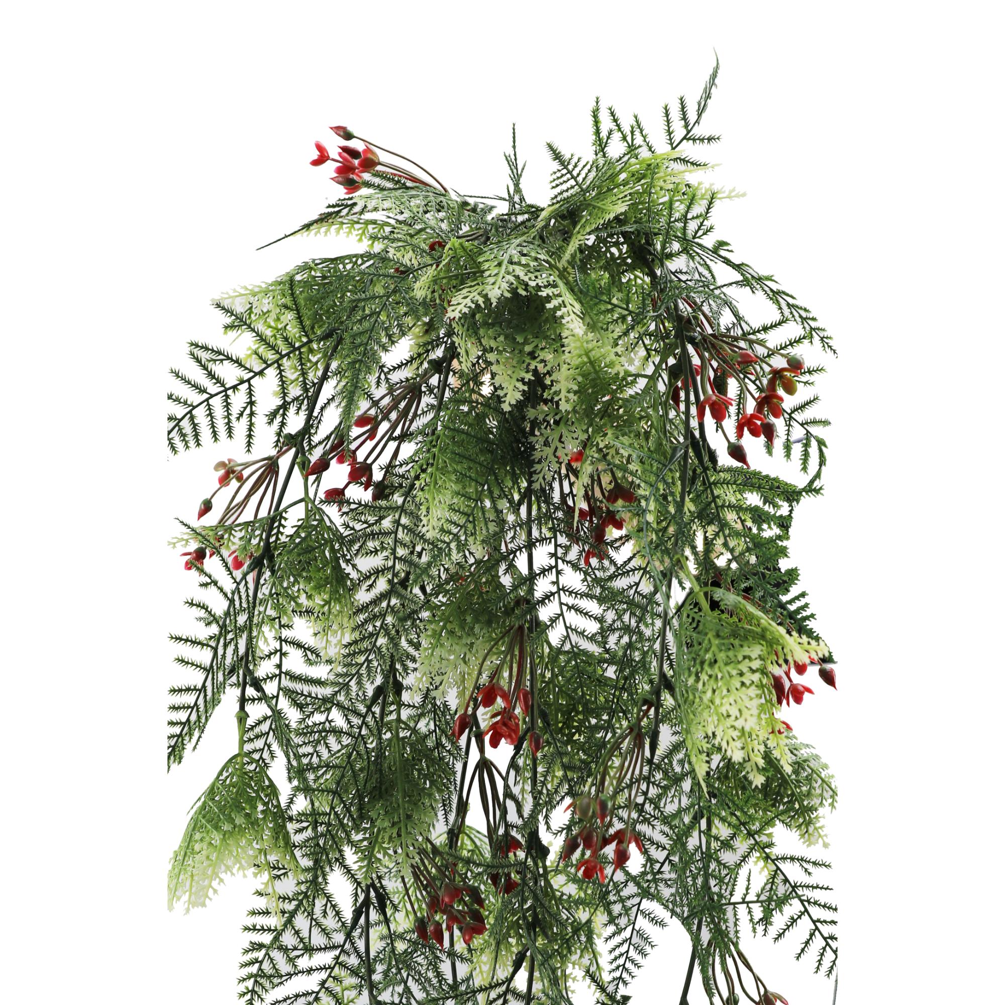 UV Resistant 78cm Artificial Hanging Christmas Myrtle & Flowering Holly Garland - Perfect for Holiday Home Decor, Fireplace Mantel, and Outdoor Christmas Decorations