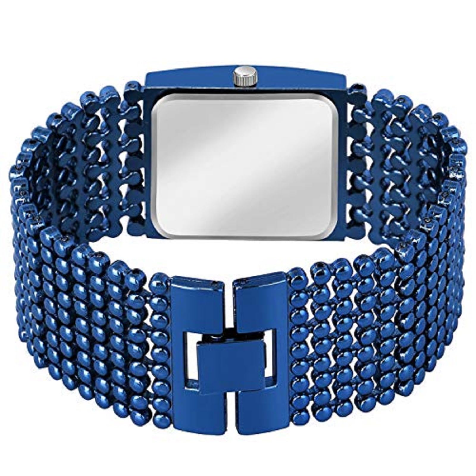 Luxury Analog Watch for Women - Stylish Square Blue Dial Designer Watch, Best Fashion Gift for Her - Perfect for Casual Wear, Office & Special Occasions