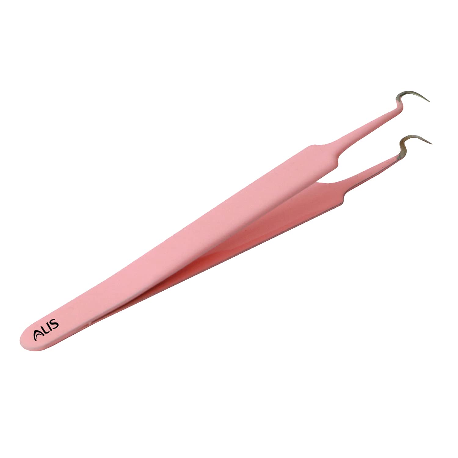 Professional Blackhead Tweezers & Pimple Popper Tool - Curved Bend Head Acne Remover, Facial Cleansing Kit for Blackhead Extraction & Skin Care (3-Piece Pink Set) | Perfect for Home Spa, Acne Treatment & Beauty Routine