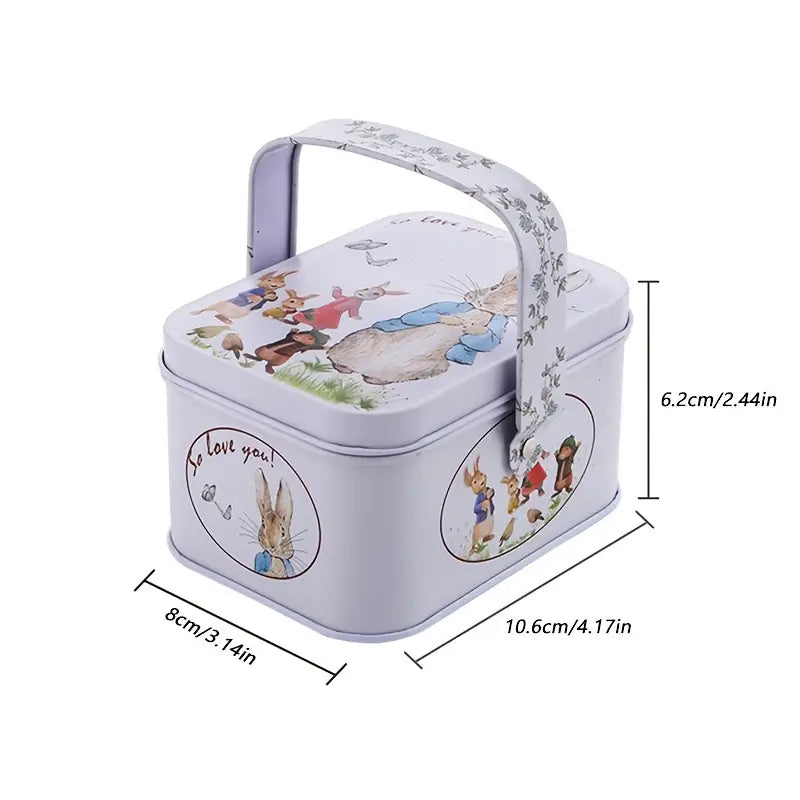 Peter Rabbit Easter Tin - Collectible Easter Basket Gift for Kids, Themed Decor for Spring & Easter Celebrations