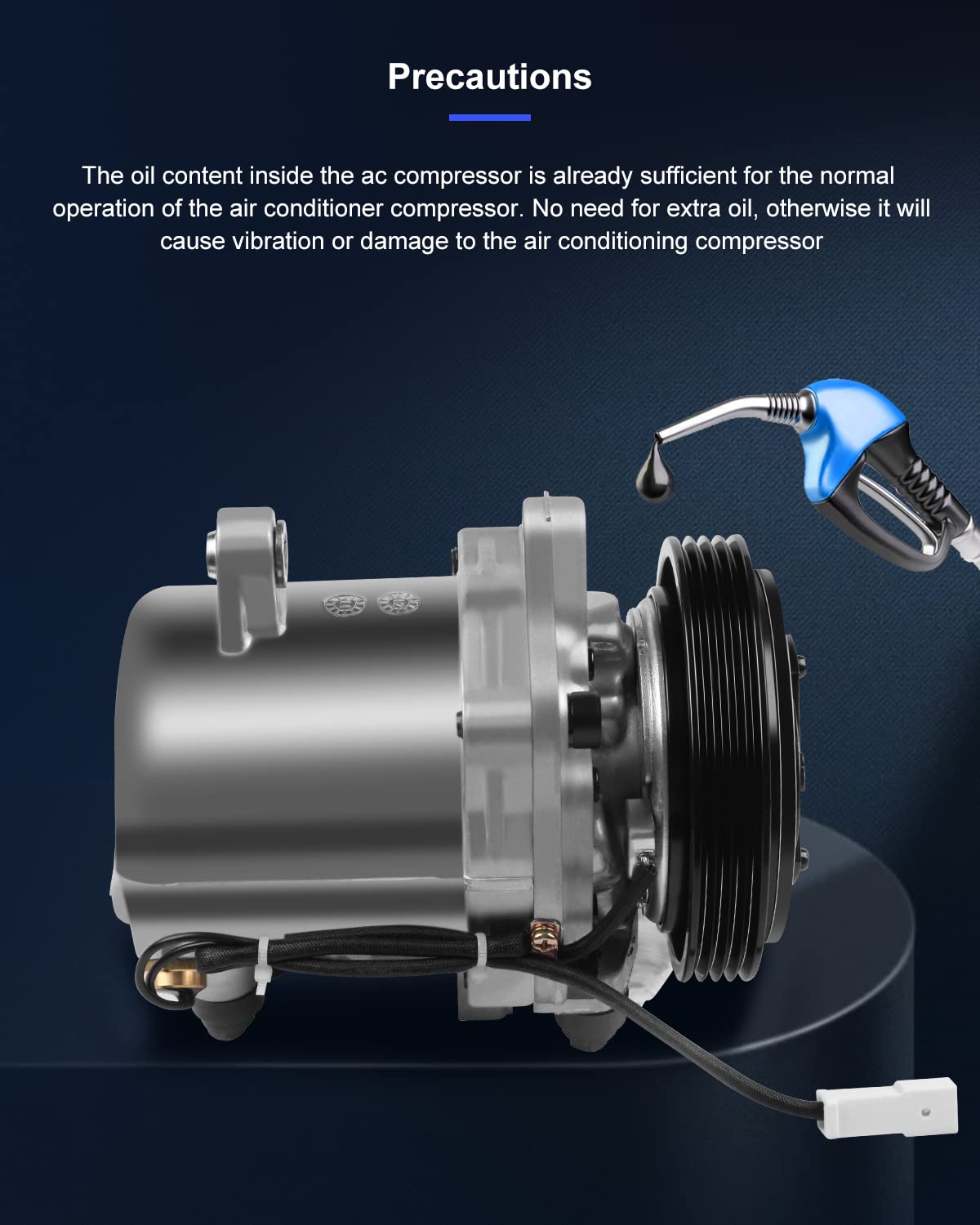 ECCPP AC Compressor Replacement for 1995-2005 Suzuki Esteem & Grand Vitara 1.6L 2.5L - High Performance Air Conditioning Compressor | Perfect for Summer Road Trips & Hot Weather Driving
