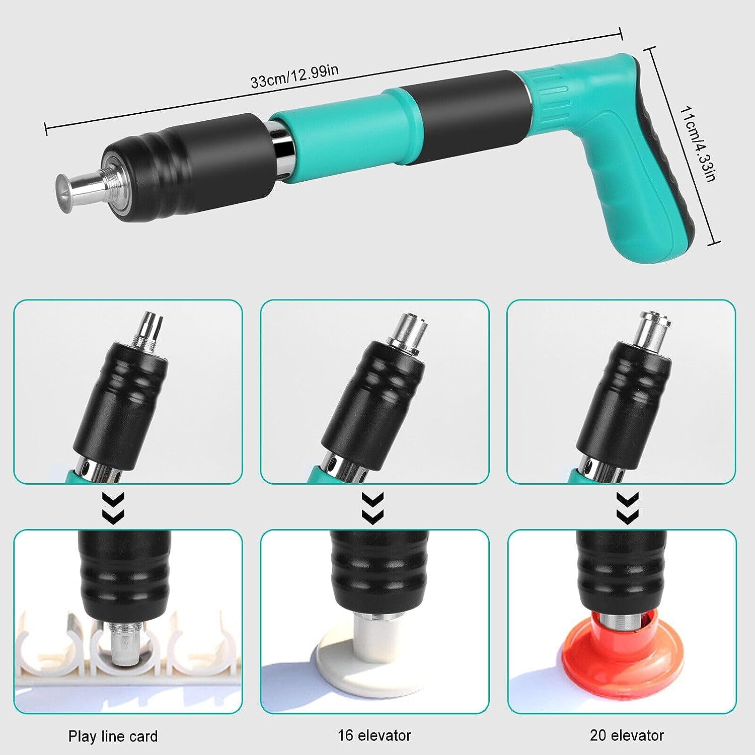 Ignito Manual Steel Nail Gun for Cement Walls - Portable Concrete Nailer with 10 Nails Included - Lightweight & Efficient Construction Tool for Woodworking, Drywall Installation, and Home DIY Projects