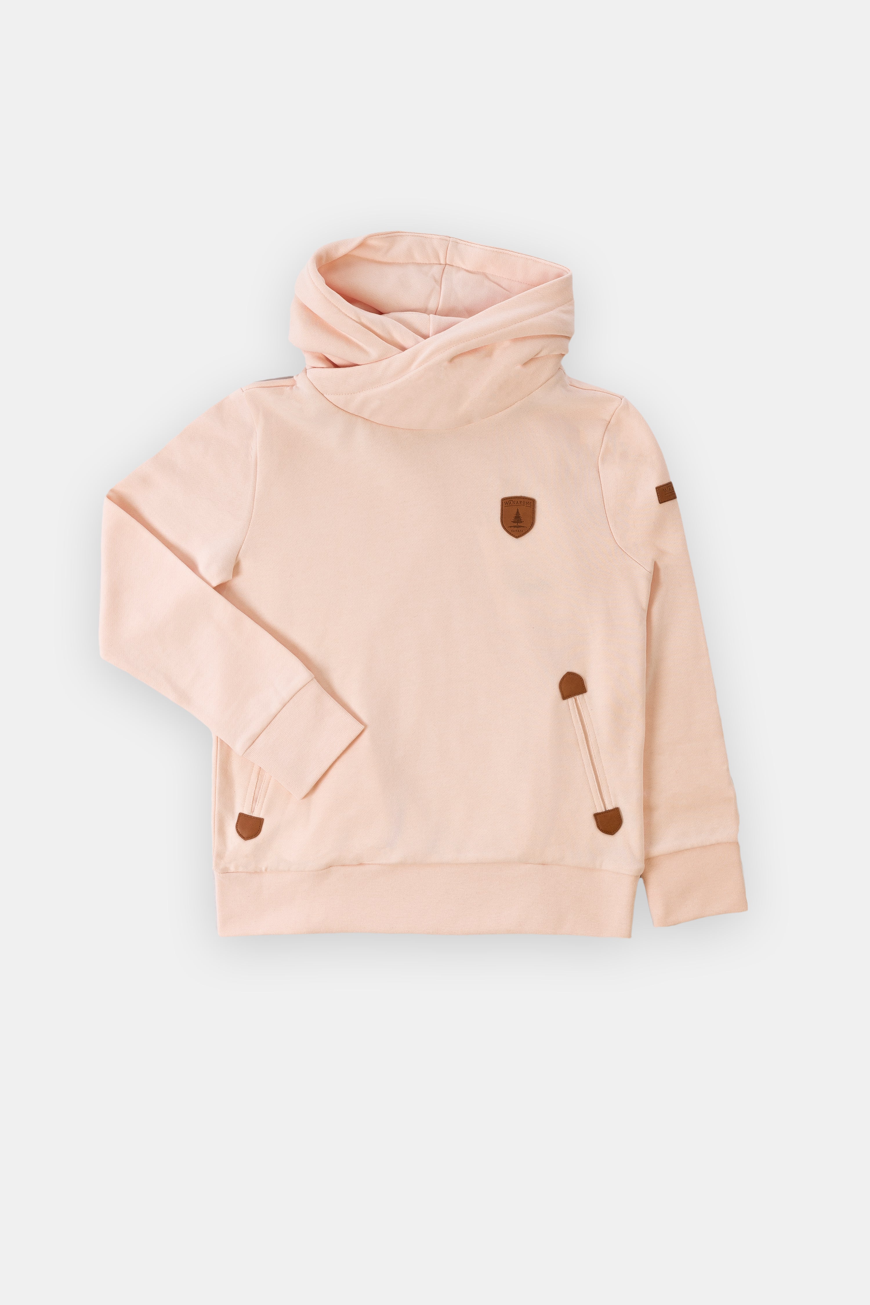 Artie Dusty Pink Cowl Neck Hoodie for Kids - Cozy & Stylish Pullover for School, Playdates & Outdoor Adventures