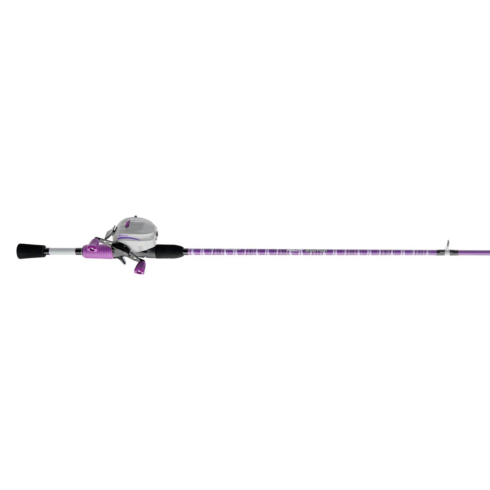 Jellyfish® Spincast Fishing Rod and Reel Combo - Lightweight Spinning Combo for Freshwater & Saltwater Fishing - Perfect for Beginners and Anglers - Ideal for Shore, Pier, and Boat Fishing