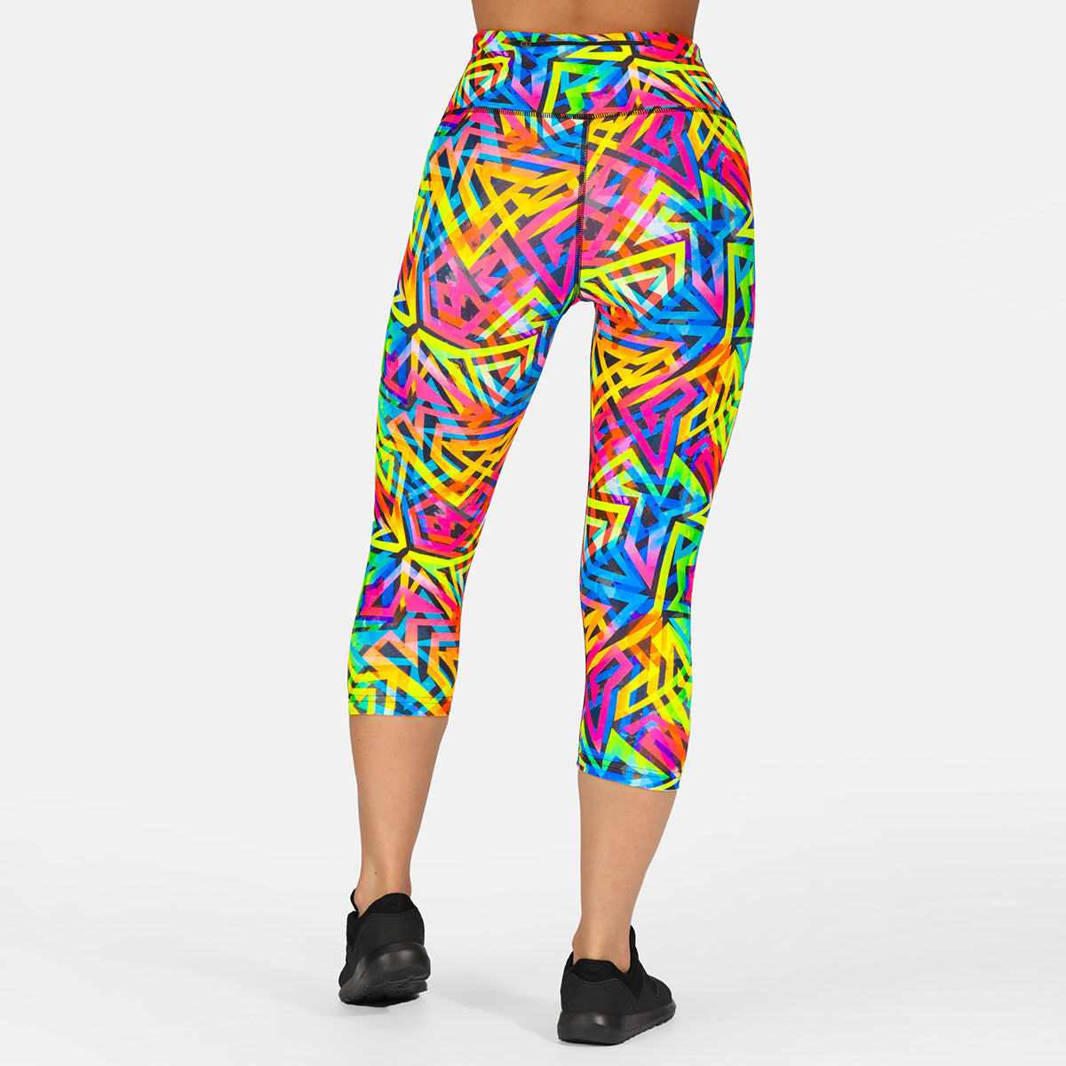 Prism Capri Pants - Women's High Waisted Yoga Pants with Pockets for Workout, Lounge & Travel | Stretchy Comfort Fit