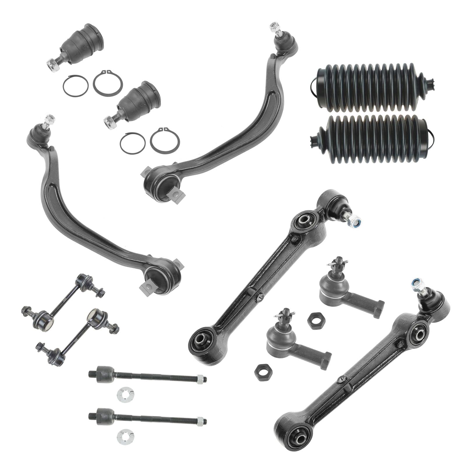 High-Quality Front Steering & Suspension Kit - Ball Joint, Control Arm, Rack & Pinion, Sway Bar Link - Compatible with Chrysler, Dodge, Eagle, Mitsubishi - Perfect for Smooth Ride & Off-Road Adventures