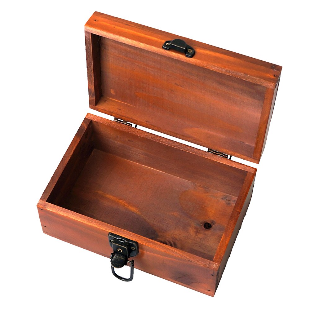 Personalized Wooden Jewelry Box w Lock - Bridesmaid Gift for Weddings & Anniversaries