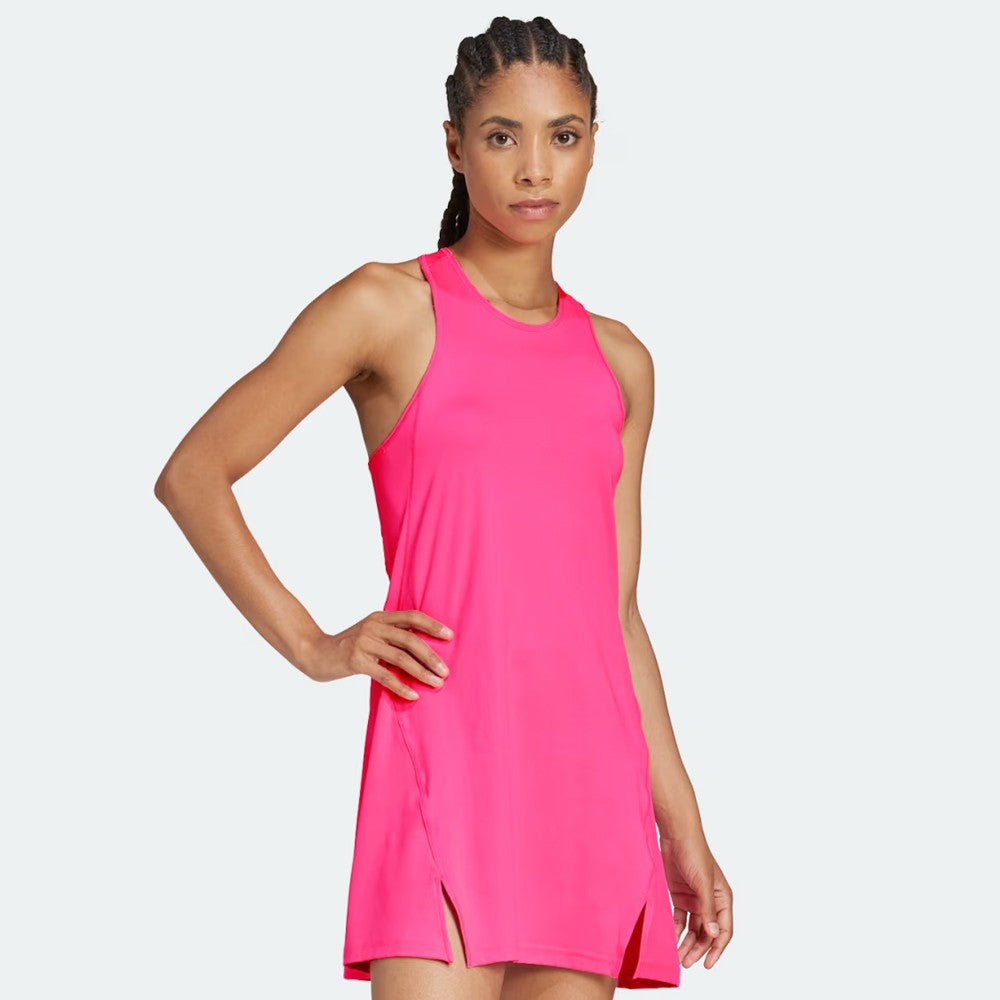 Adidas Women's Club Dress - Lightweight Casual Summer Dress in Lucid Pink | Perfect for Beach, Vacation & Everyday Wear