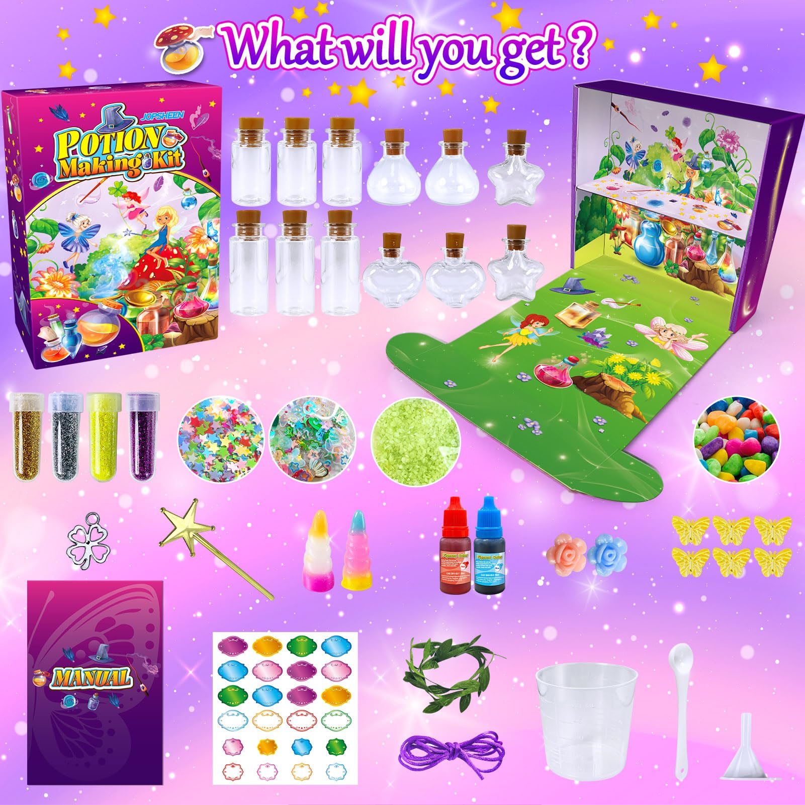 Magic Potion Making Kit for Kids - DIY 12 Science Experiments & Craft Projects, STEM Educational Toys for Boys & Girls Ages 6-12 - Perfect for Christmas, Birthday Gifts & Halloween Party Activities