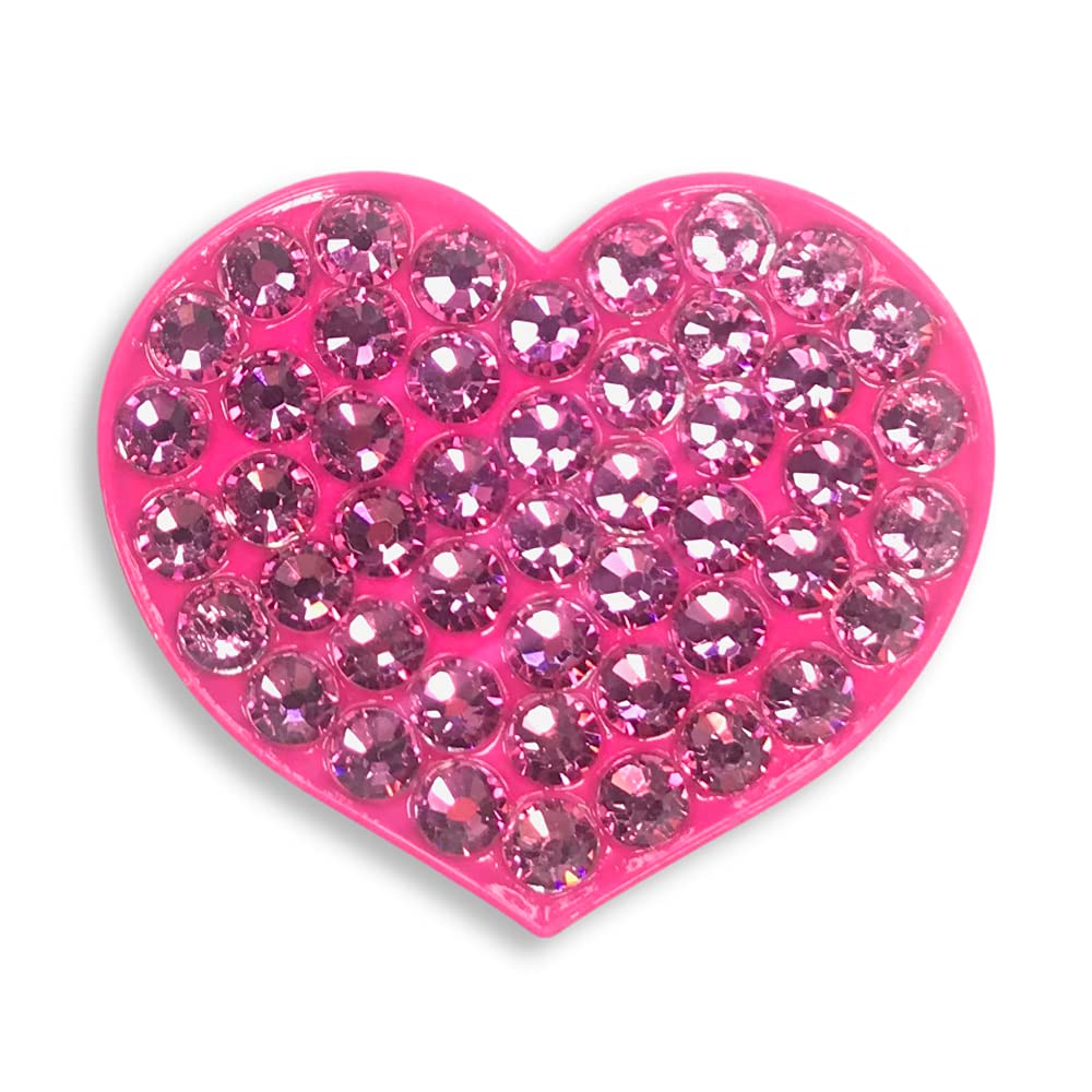 Premium Magnetic Crystal Golf Ball Marker with Hat Clip - Heart Design | Perfect Golf Accessories & Gifts for Men & Women | Ideal for Golf Tournaments, Practice & Gifting
