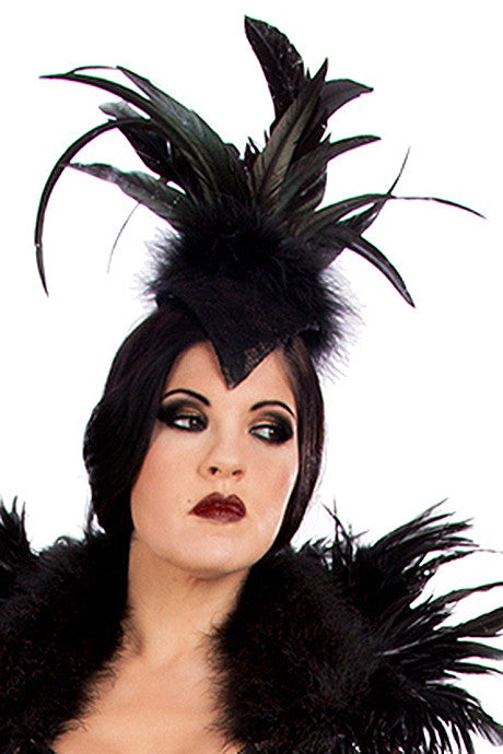 Gothic Morticia Addams Headdress - Elegant Black Lace Headpiece for Halloween Costume, Cosplay, and Theatrical Performances