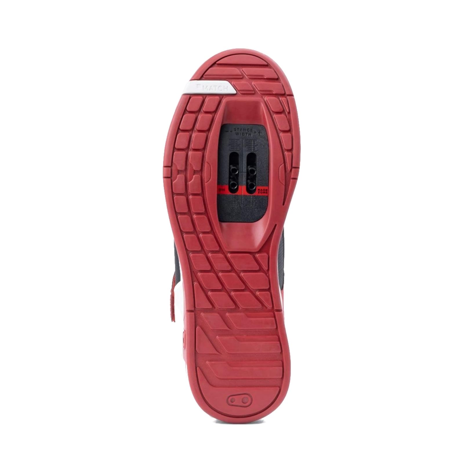Crank Brothers Mallet Speedlace Mountain Bike Shoes - Red/Black/White with Red Outsole - Size 6.5 - Durable Cycling Shoes for Trail Riding & Mountain Biking