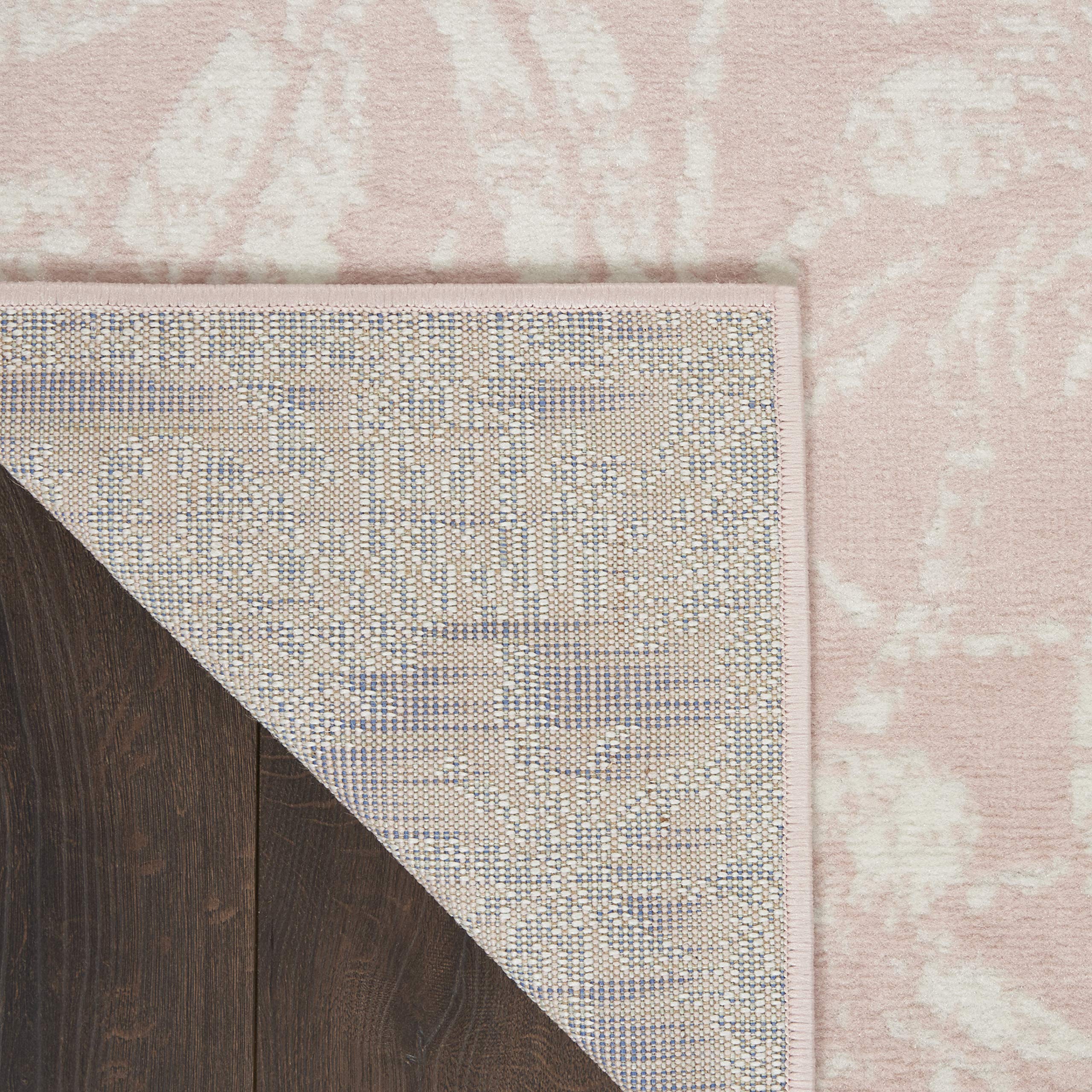 Nourison Whimsicle Floral Pink 8' x 10' Area Rug - Easy Clean, Non-Shedding, Stain Resistant for Bedroom, Living Room, Dining Room & Kitchen | Soft Comfort for Home Decor, Perfect for Family Gatherings & Cozy Nights