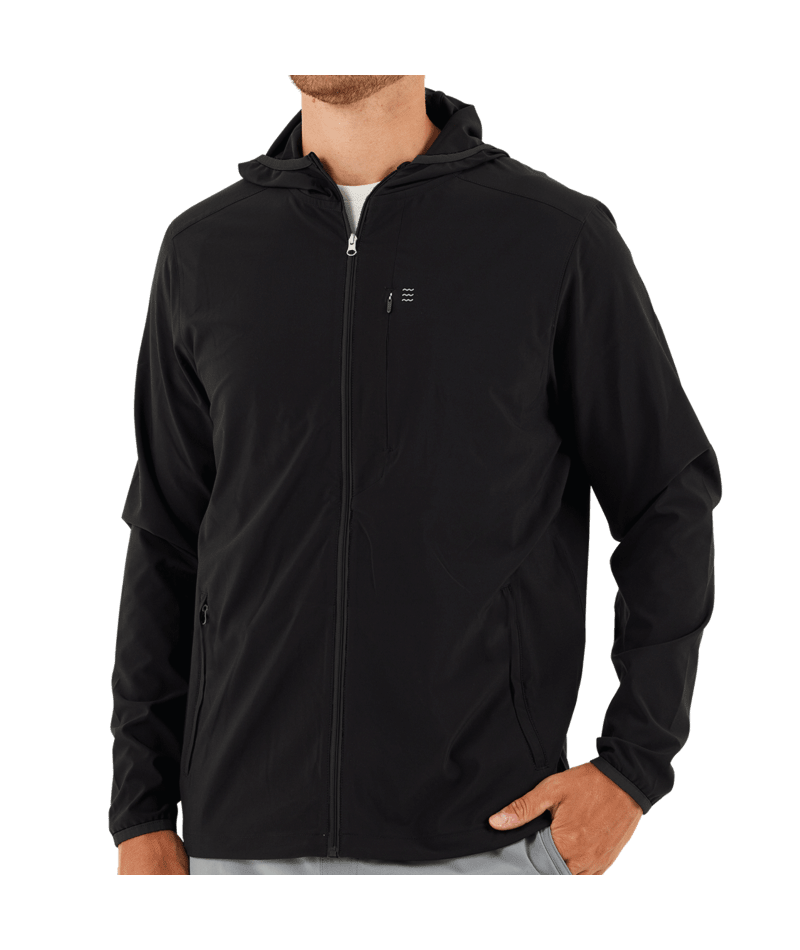 Men's Free Fly Breeze Jacket - Lightweight Breathable Outdoor Windbreaker for Hiking, Running & Travel - Water-Resistant Comfortable Jacket for Men