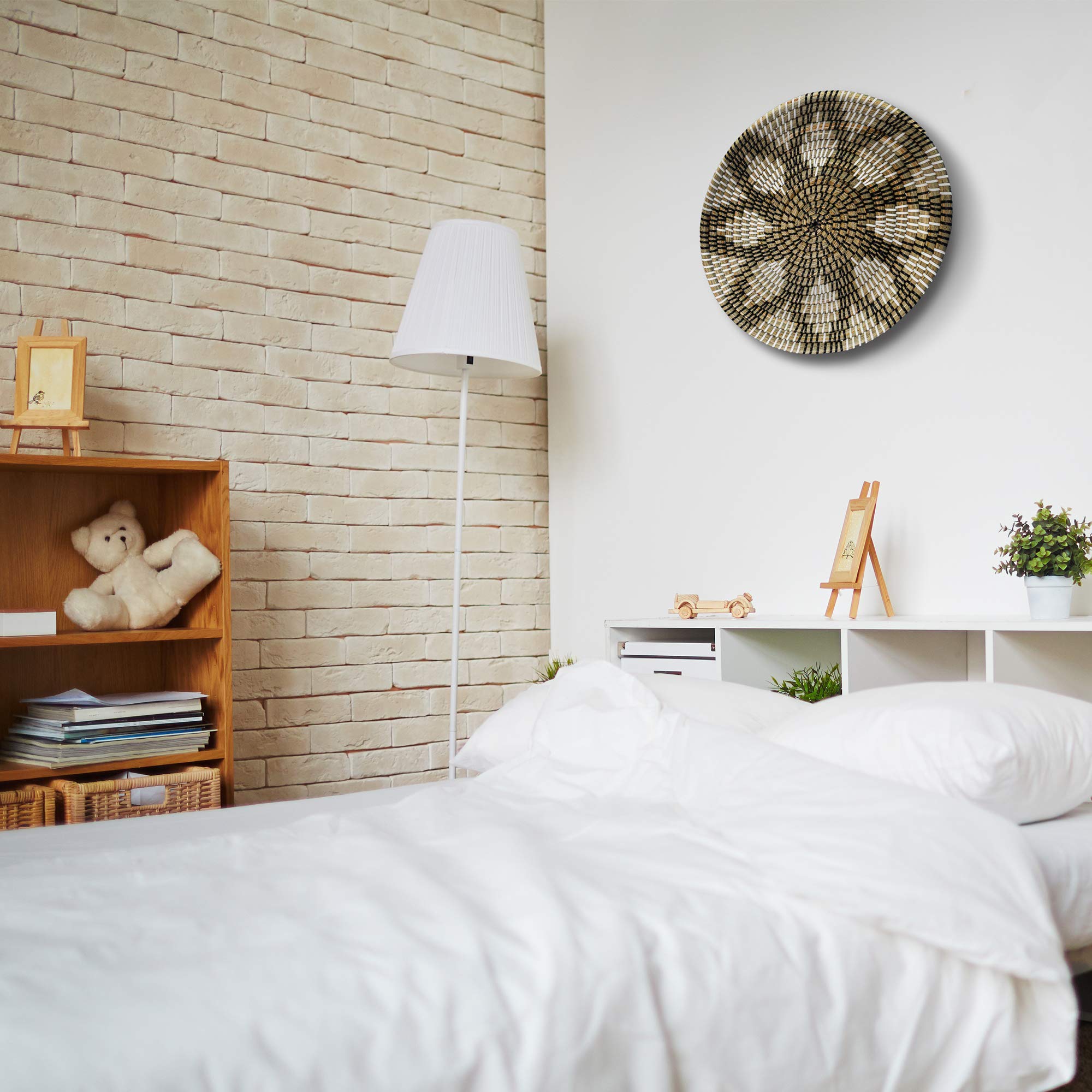 Rattan Woven Wall Basket - 13.7