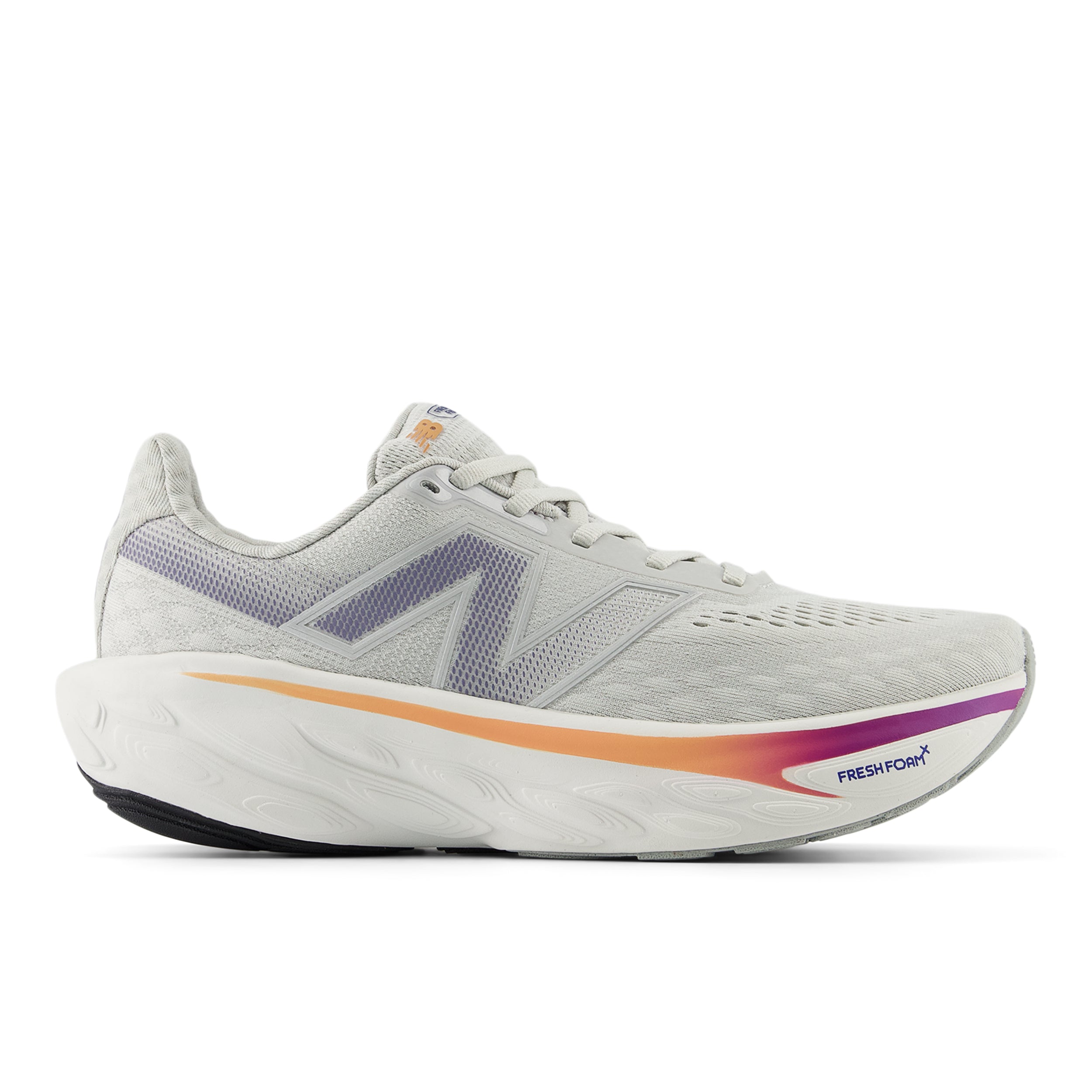 New Balance Women's Fresh Foam X 1080v14 Wide Running Shoes - Grey Matter/Silver Metallic/Inkwell | Cushioned Comfort for Long Distance Running & Gym Workouts