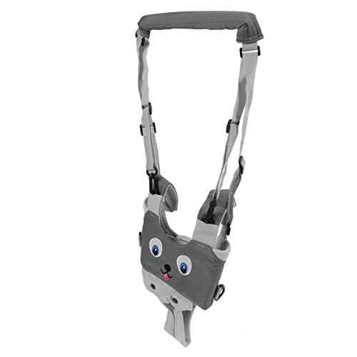 Breathable Baby Walking Sling Harness for 8-24 Months - Grey Puppy Design | Home & Outdoor Safety Support for Toddlers Learning to Walk