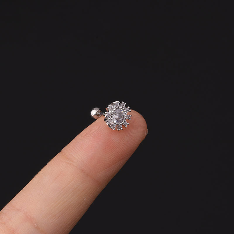 20G Cartilage Tiny Stud Earrings - Delicate Flower Design for Women | Perfect for Daily Wear, Parties & Gifts