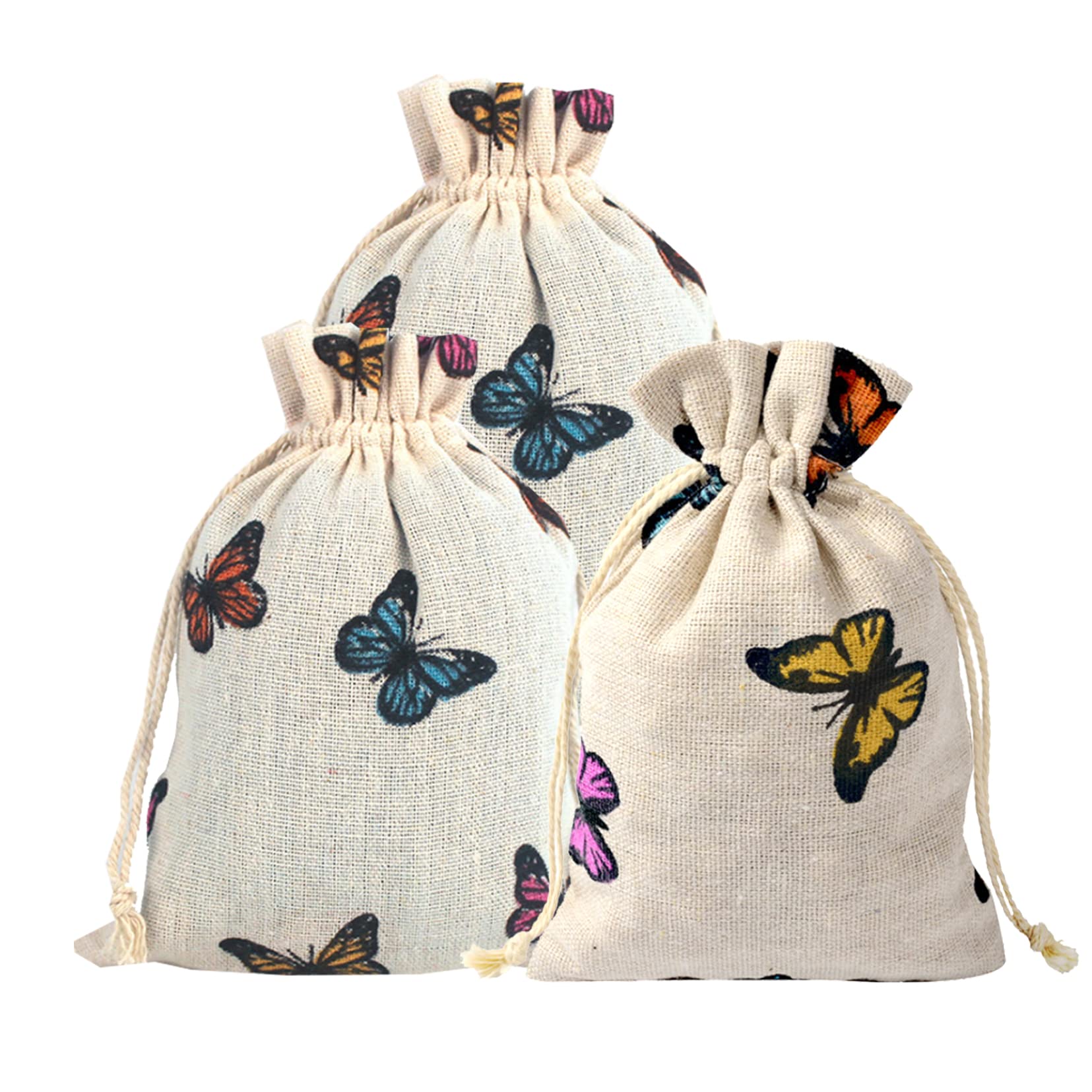 Butterfly Party Favor Bags - Colorful Drawstring Gift Bags for Easter, Baby Shower, Birthday & Wedding Favors - Perfect for Girls' Spring Celebrations, Bridal Showers & Party Supplies