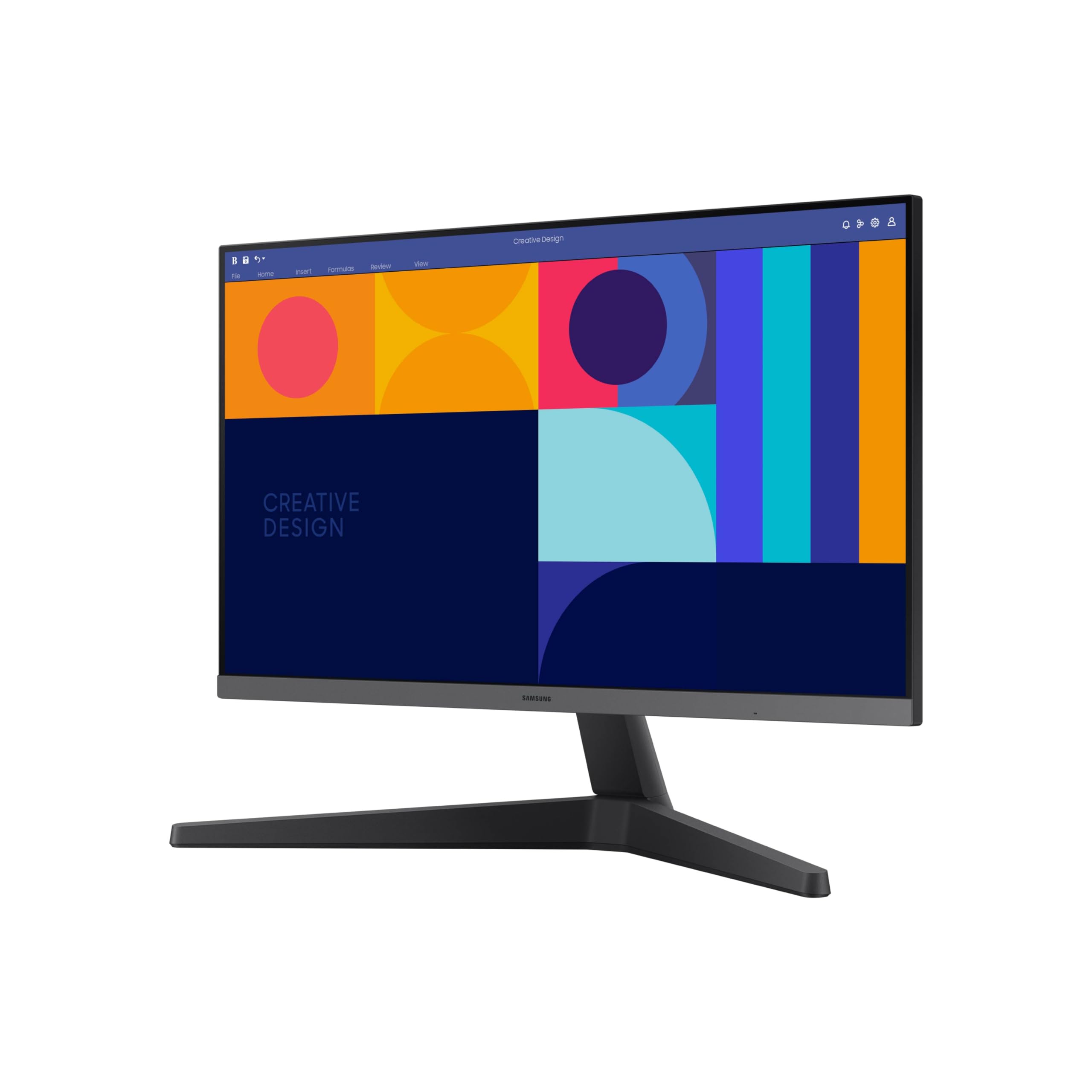 SAMSUNG 24-Inch S33GC Business Monitor - IPS Panel, 100Hz, HDMI & DisplayPort, AMD FreeSync, Eye Care (LS24C332GANXZA) - Ideal for Office Work, Gaming & Home Use
