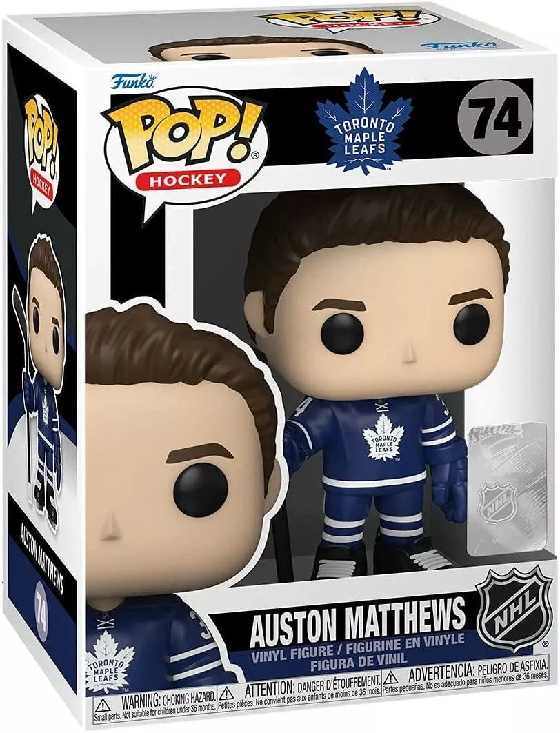 Funko POP! NHL Auston Matthews Toronto Maple Leafs Home Jersey Vinyl Figure - Collectible Sports Memorabilia for Hockey Fans and Gift Ideas