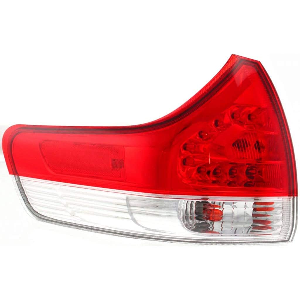 2011-2014 Toyota Sienna Rear Tail Lights Pair - Driver & Passenger Side Compatible with Base/LE/XLE/Limited Models | TO2804107 TO2805107 | 81560-08030 81550-08030 | Perfect for Replacement & Nighttime Safety Enhancement