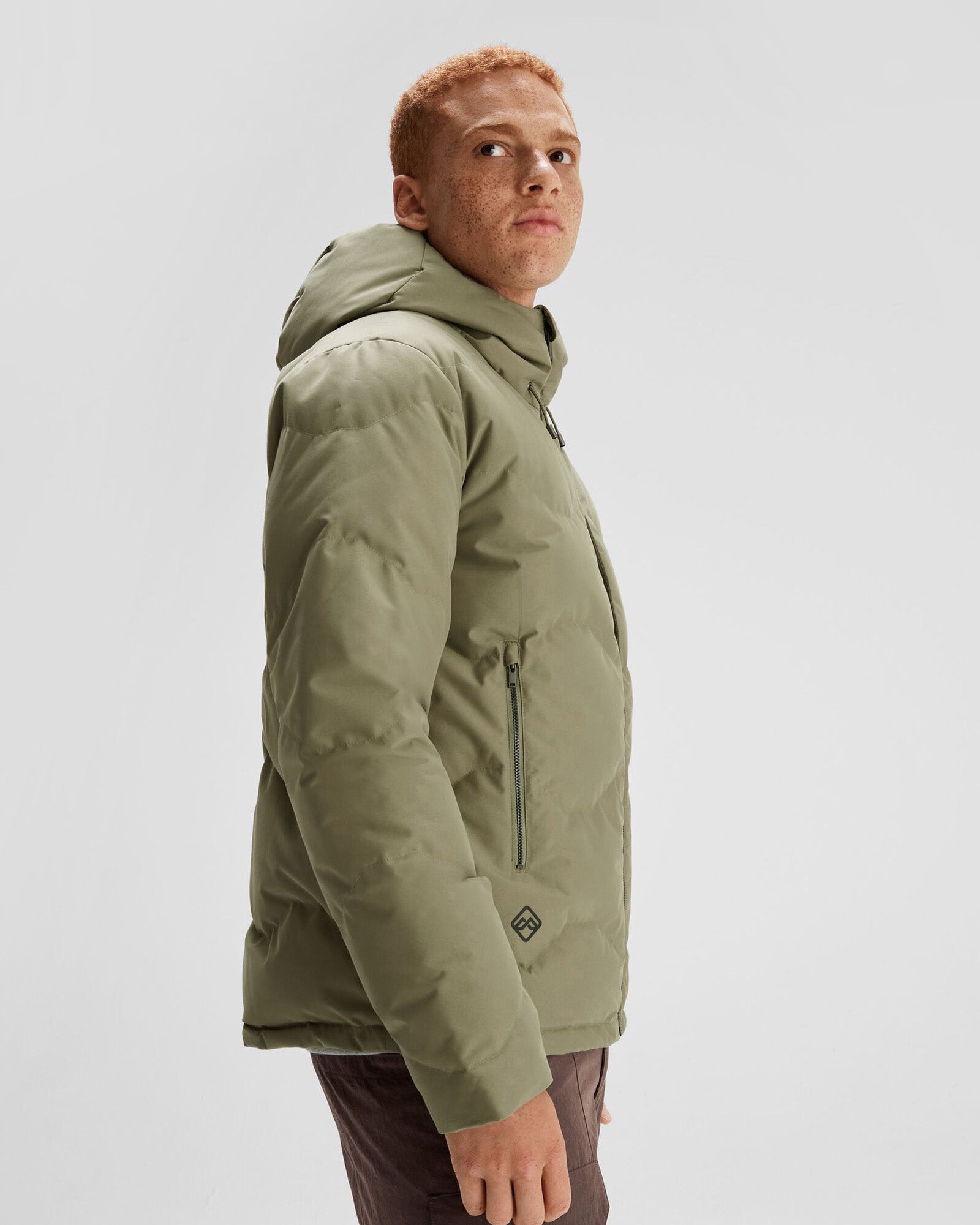 Men's Frisco X Hooded Down Jacket - Lightweight Warm Winter Coat for Outdoor Activities - Beech Color | Perfect for Hiking, Camping & Cold Weather Adventures