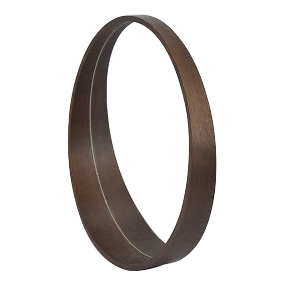 Modern Round Framed Bathroom Mirror with Shelf - Solid Wood Wall Mirror 20x20 Inches - Perfect for Vanity, Powder Room & Small Space Decor