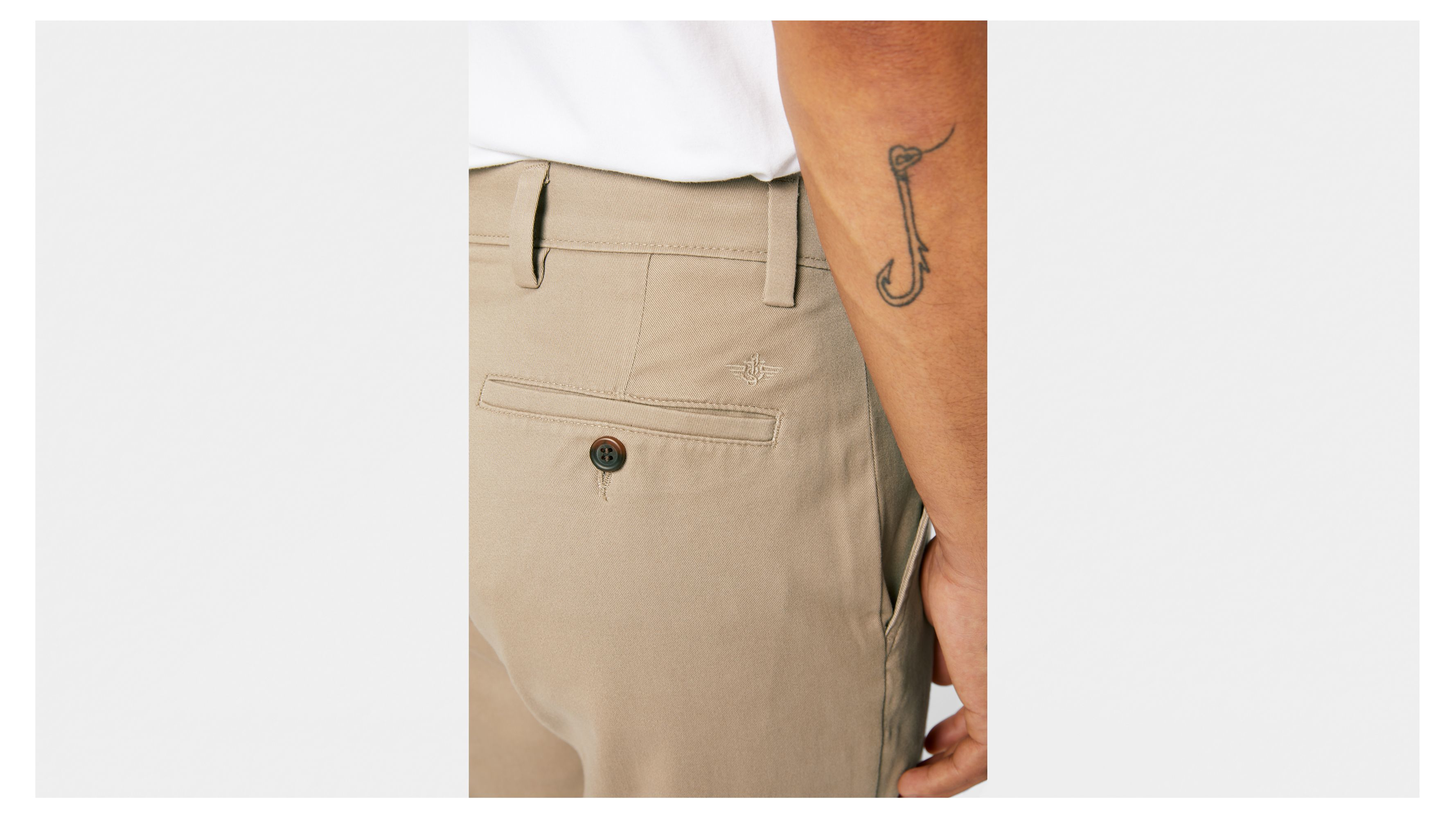 Easy Khakis for Men - Straight Fit Comfortable Casual Pants for Work, Office & Everyday Wear