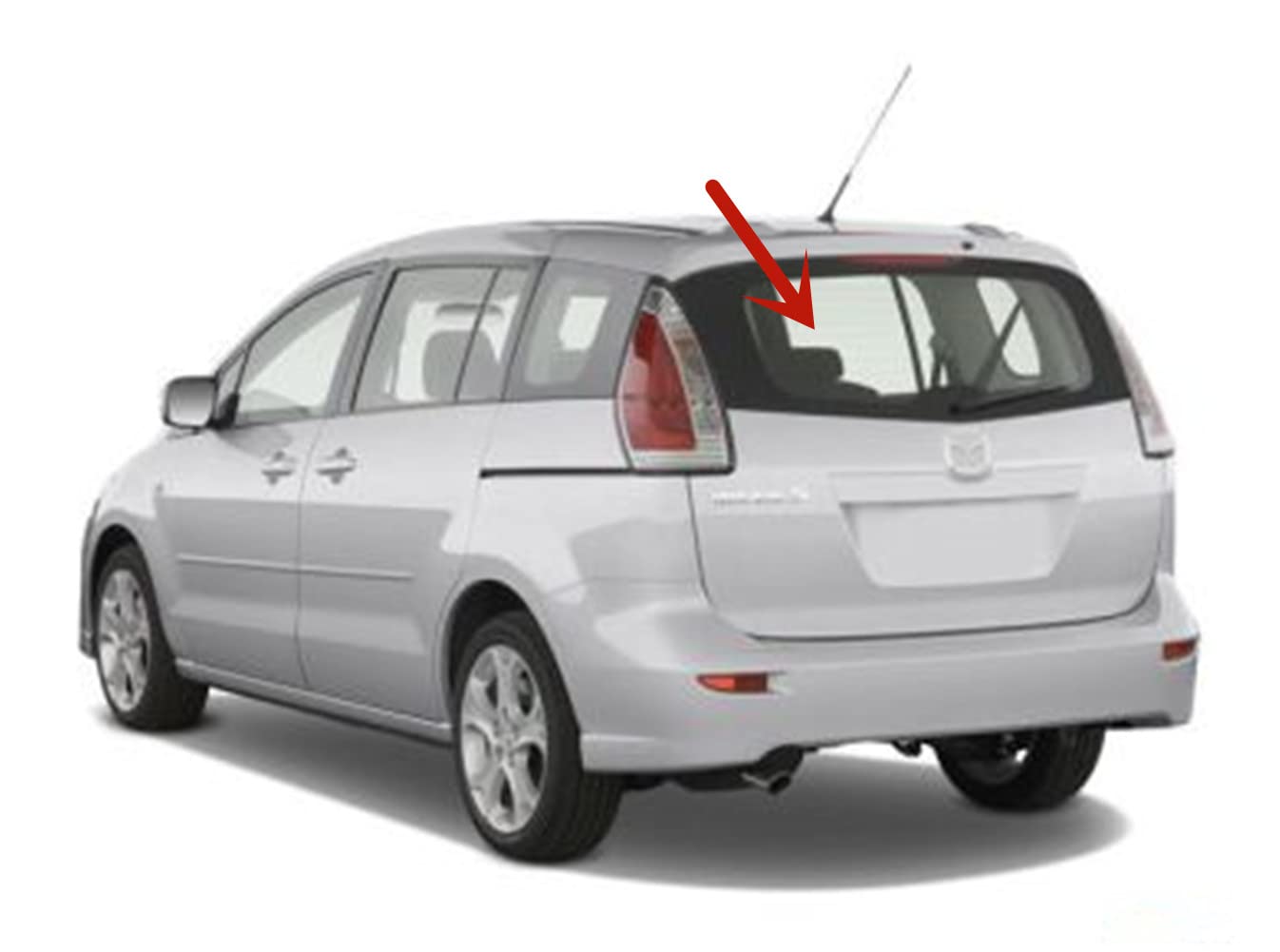 Heated Rear Window Glass Replacement for Mazda 5 2006-2010 Models - Defroster Back Glass - Perfect for Winter Driving & Defrosting in Cold Weather