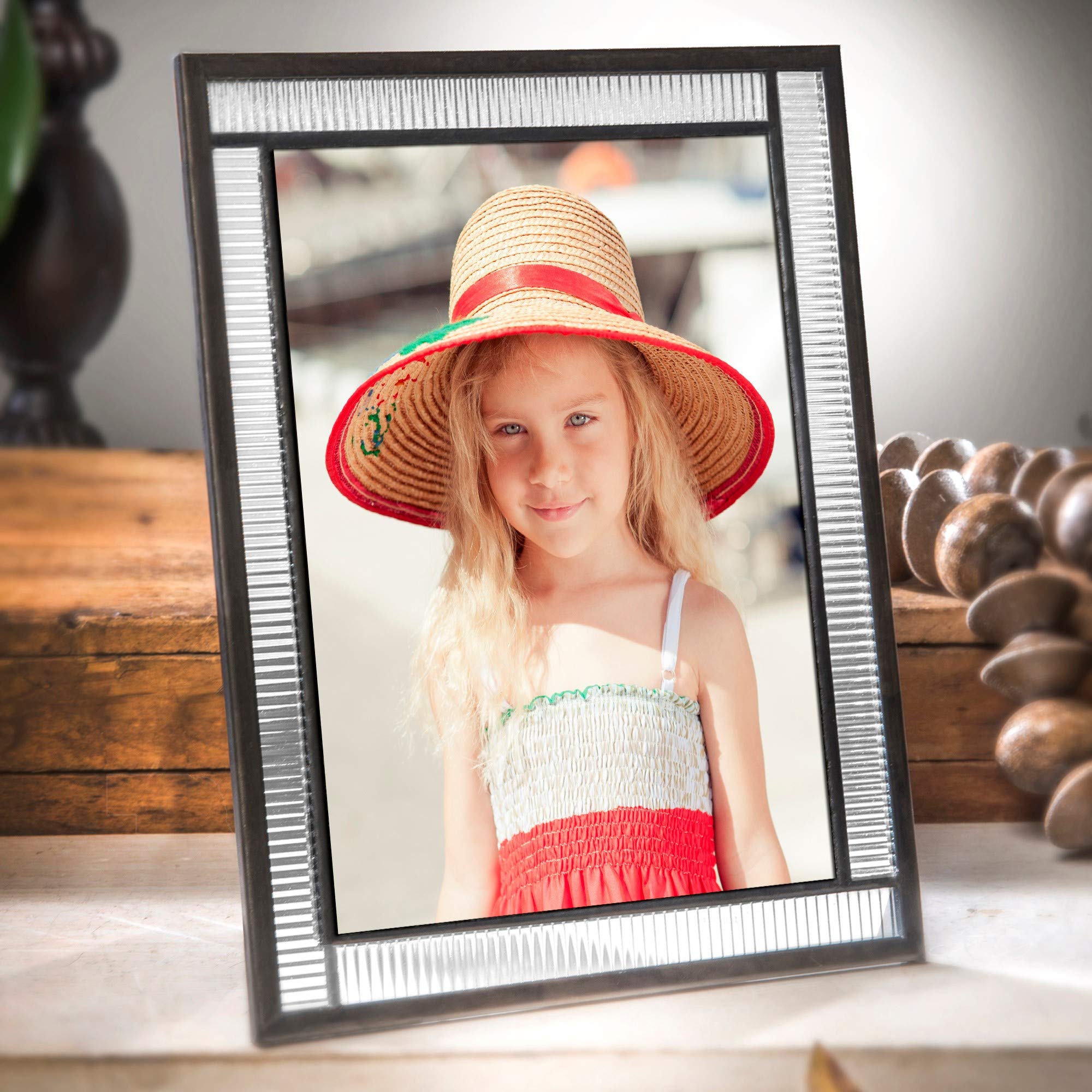5x7 Picture Frames - Clear Glass Tabletop Display for Home & Office Decor | Perfect for Weddings, Graduations & Family Photos