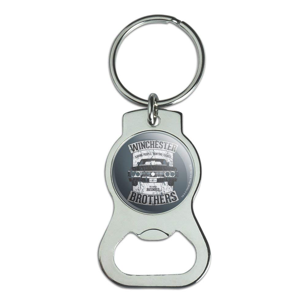 Supernatural TV Show Impala Keychain with Bottle Opener - Dean Winchester Car Key Ring for Fans, Collectors & Road Trips - Perfect Gift for Supernatural Lovers & Beer Enthusiasts