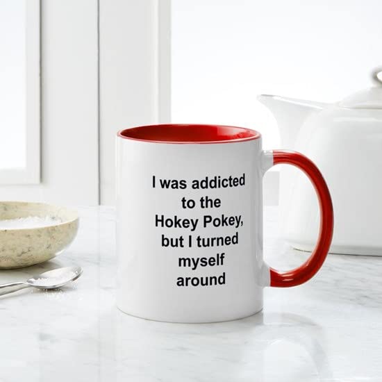 Hokey Pokey Ceramic Coffee Mug 11 oz (325 ml) - Funny Novelty Gift for Dance Lovers, Perfect for Tea, Coffee & Hot Chocolate at Home or Office