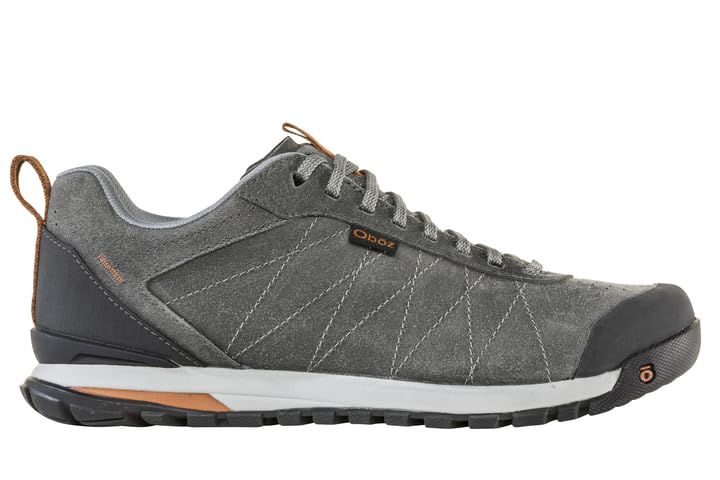 Oboz Men's Bozeman Low Leather Hiking Shoes - Lightweight & Durable Outdoor Footwear for Trail Walking, Camping & Adventure Travel