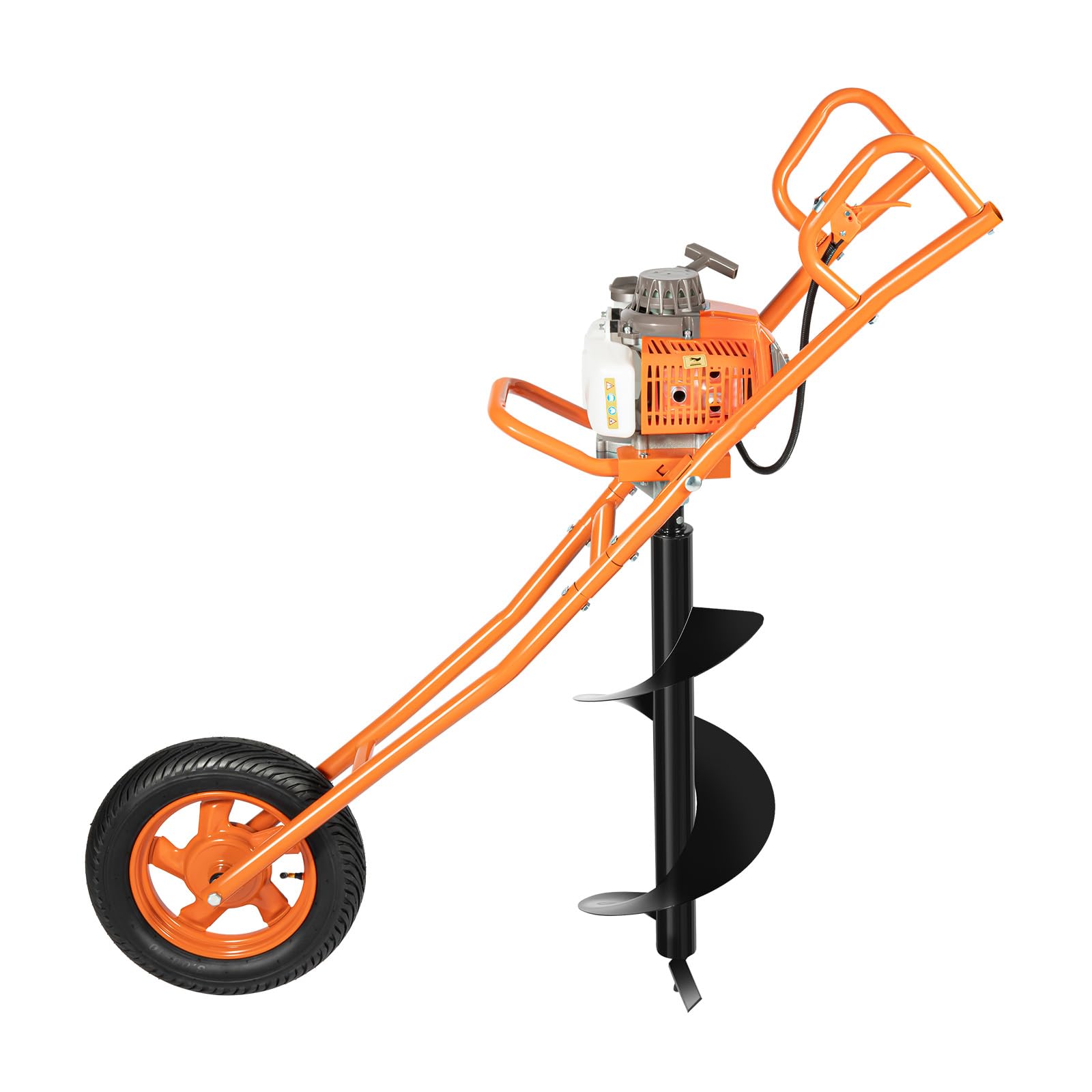 63CC 3HP Gas Powered Post Hole Digger Earth Auger - 11