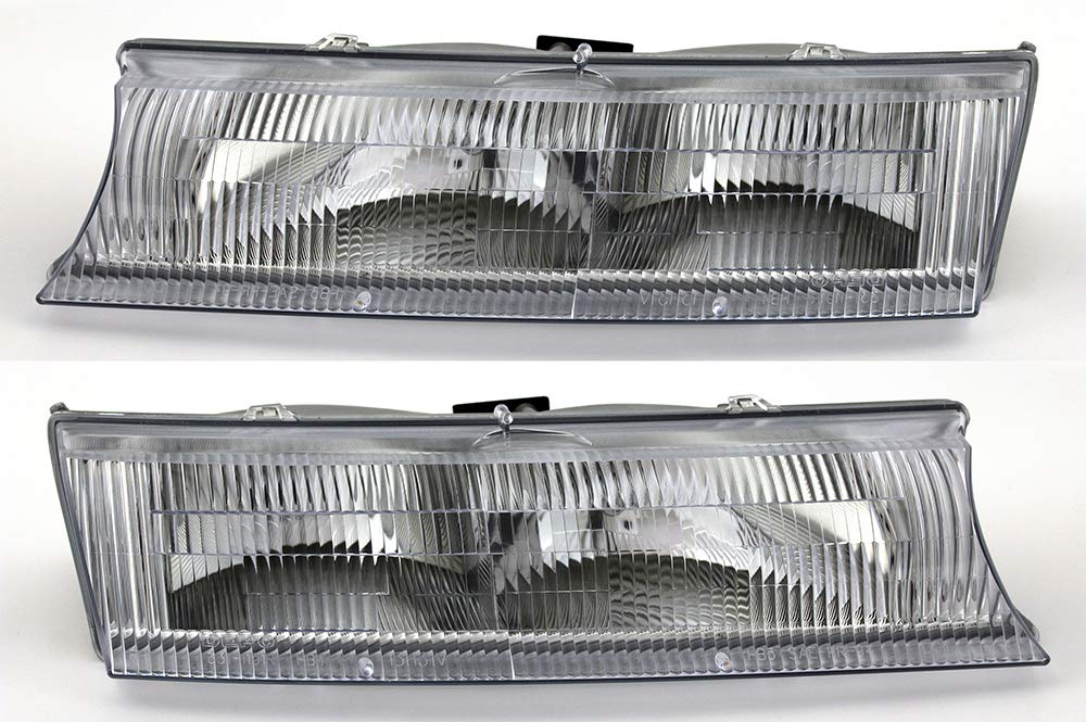 1995-1997 Mercury Mystique Replacement Headlight Assembly Kit - Halogen Headlamp Set for Driver & Passenger Side - Perfect for Night Driving & Vehicle Restoration Projects