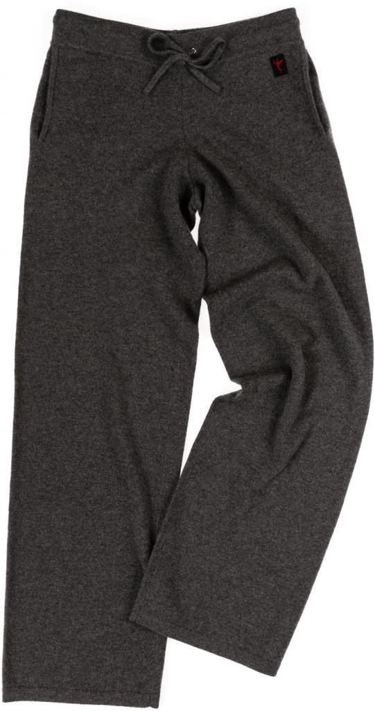 Women's 100% Cashmere Lounge Pants with Drawstring Waist & Side Pockets - Ultra Soft Hand-Knitted Comfort for Home Relaxation, Yoga & Travel