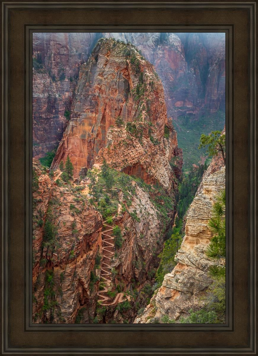 Angels Landing by Julie Kerr - Stunning Landscape Art Print for Home & Office Decor | Perfect for Living Rooms, Bedrooms, and Gifts