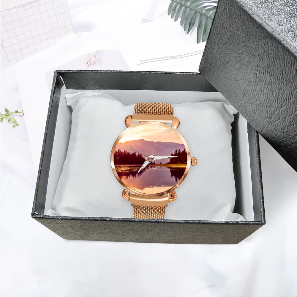 Stylish Multicolor Women's Magnetic Buckle Quartz Wristwatch - Perfect for Everyday Wear, Office & Casual Outfits