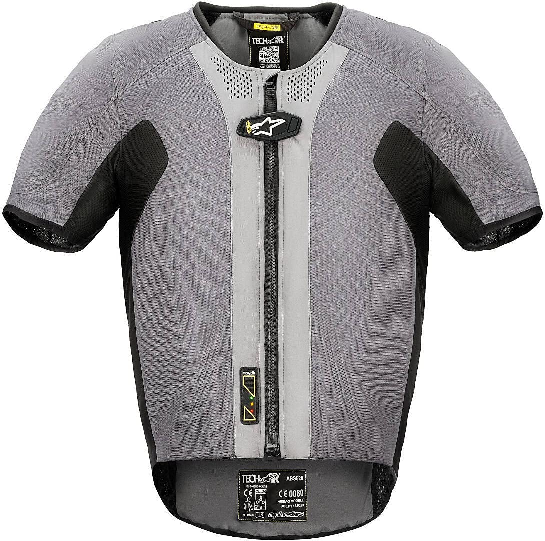 Alpinestars Unisex Tech-Air 5 Airbag System - Motorcycle Safety Vest, Dark Grey, X-Large - Impact Protection for Street & Track Riding