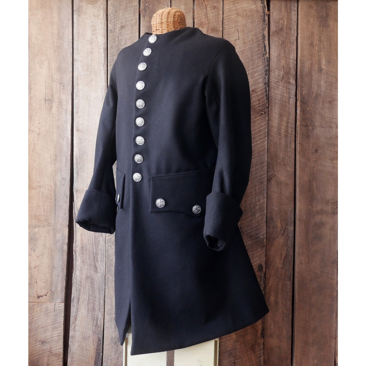 1750-1760 Wool Civilian Coat - 18th Century Historical Reenactment Costume for Men | Perfect for Colonial Era Events, Theater Performances & Living History Displays