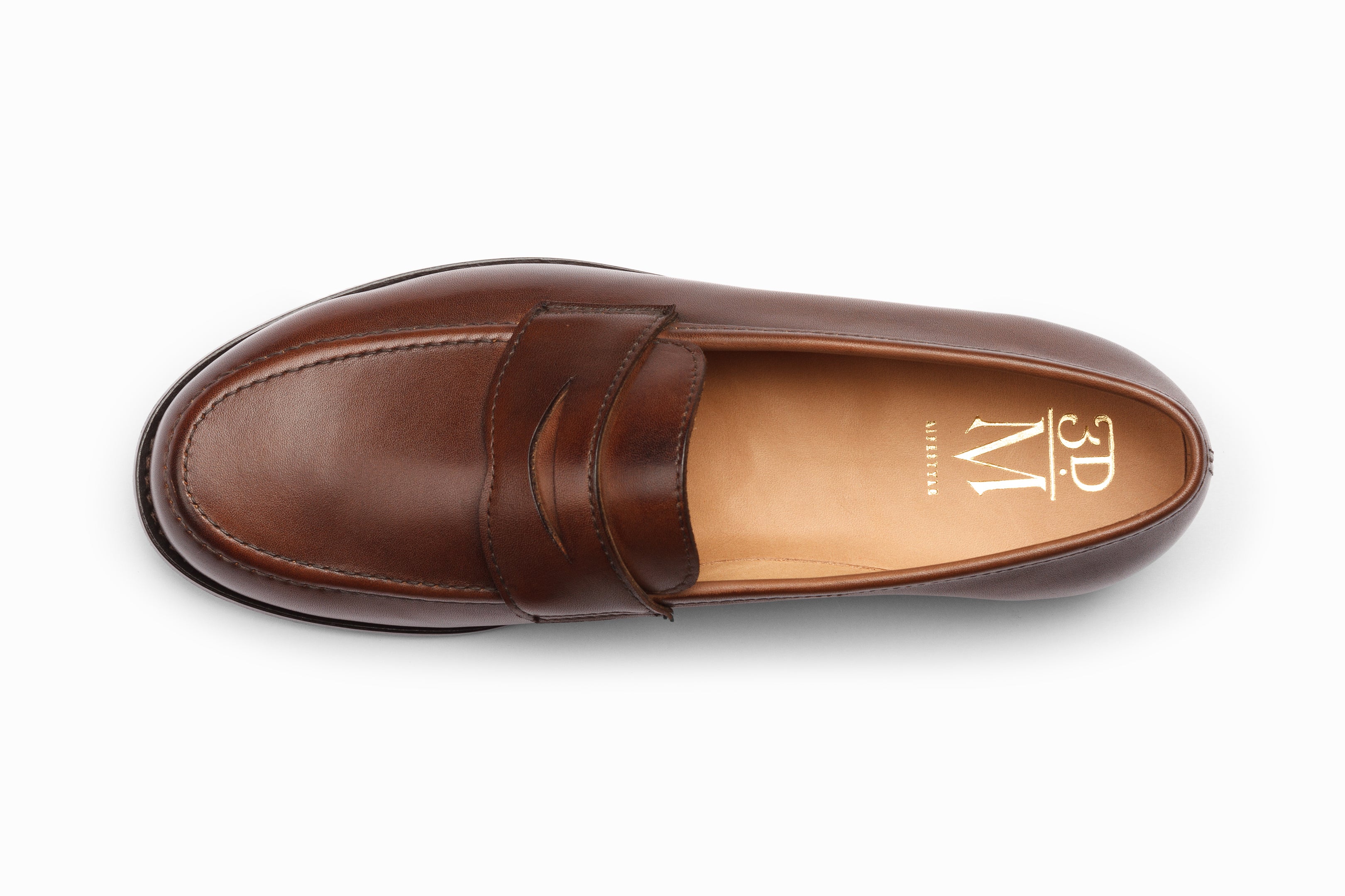 John Penny Loafer Shoes for Men - Genuine Leather Dark Brown Slip-On Dress Shoes | Perfect for Business, Office & Formal Occasions