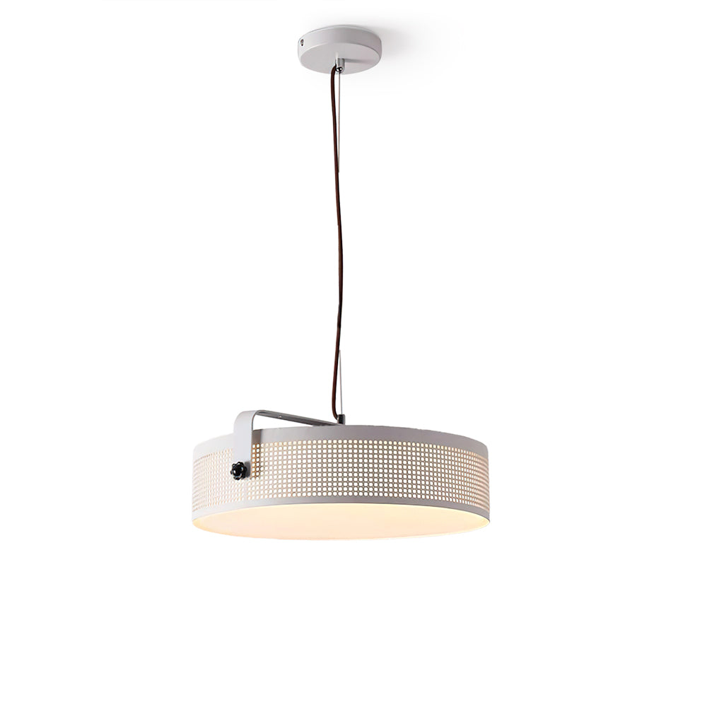Modern Dana Round Pendant Light - Vintage Industrial Ceiling Lamp with Metal Shade - Perfect for Dining Room, Kitchen Island, Bedroom or Living Room Lighting