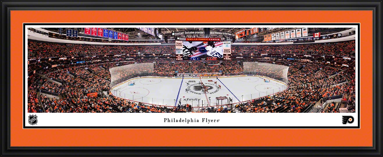 Philadelphia Flyers Panoramic Posters & Framed Pictures - NHL Hockey Team Wall Art Decor by Blakeway Panoramas - Perfect for Home, Office & Man Cave Decorations