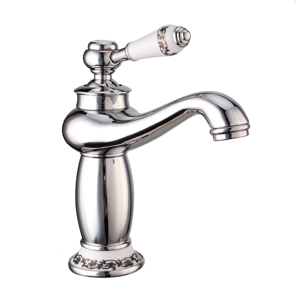 Premium Single Hole Kitchen Sink Faucet - Hot & Cold Water Mixer Tap for Bathroom Basin & Kitchen - Ideal for Modern Homes, Apartments & RV Use