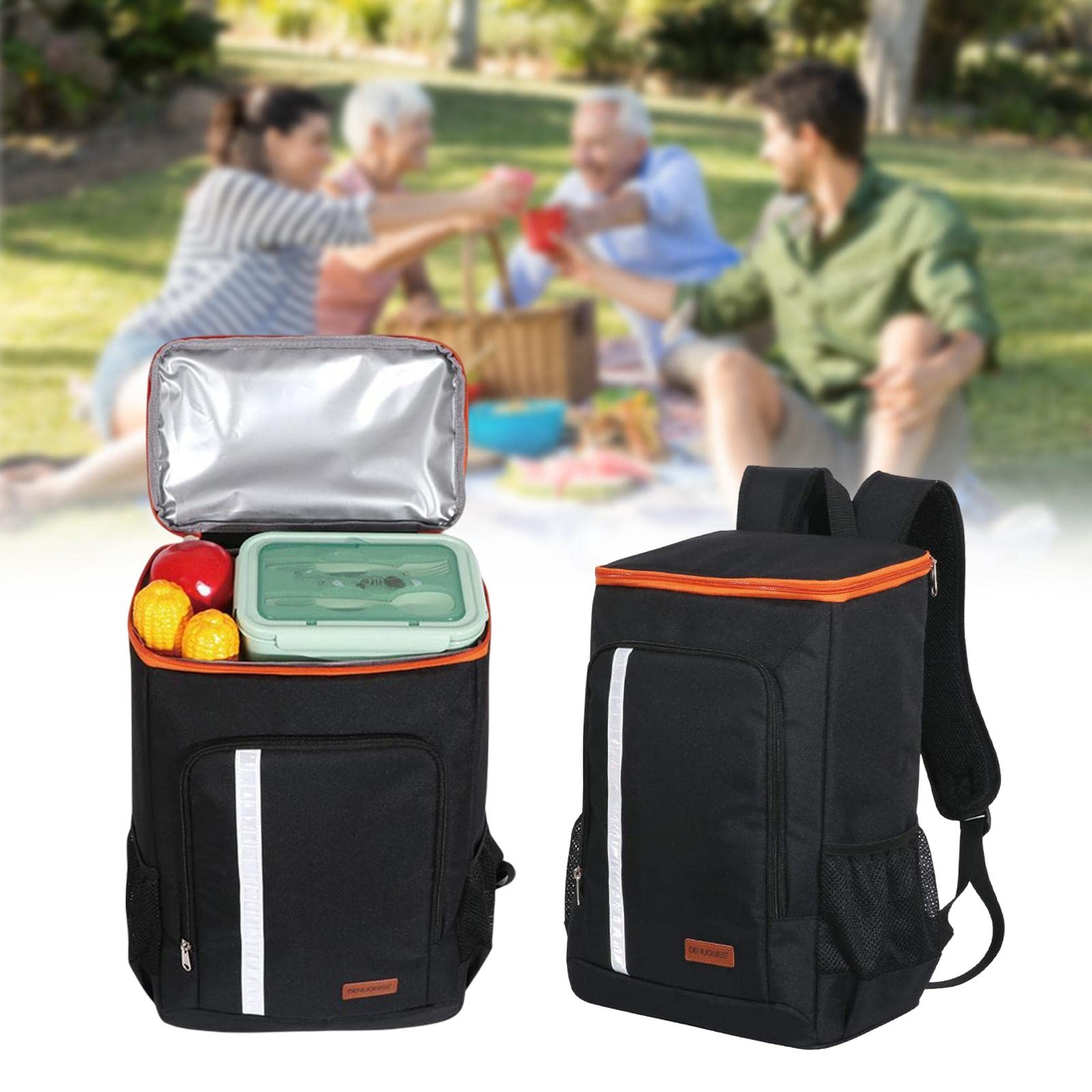 LOSA 24L Insulated Cooler Backpack for Picnic, Camping, Fishing & Outdoor Travel - Portable Thermal Lunch Bag for Beach, Hiking & Tailgating