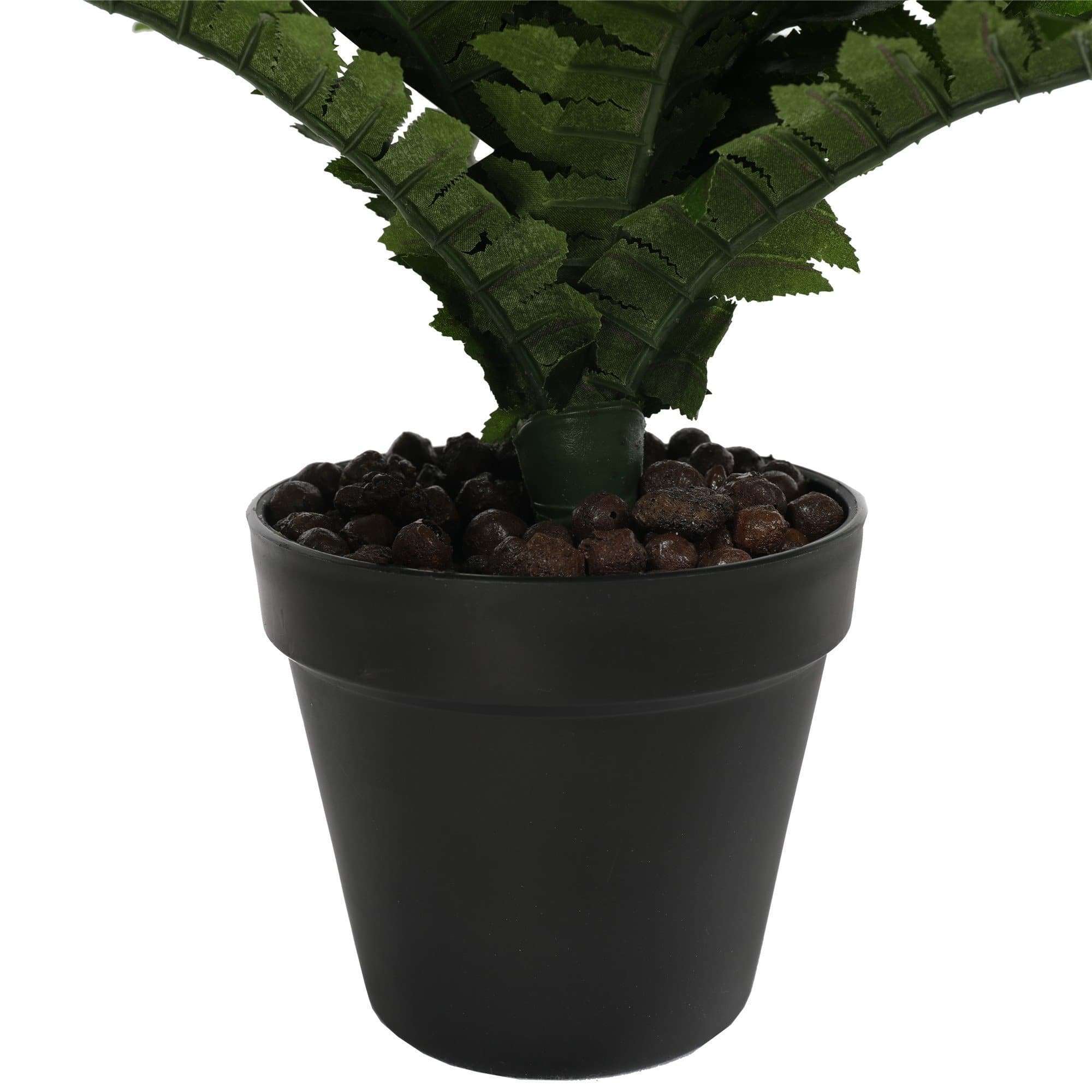 Premium Artificial Boston Fern Plant - 50cm Tall, 70cm Wide - Realistic Potted Fake Fern for Home Decor, Office, Patio & Indoor Greenery - Low Maintenance Houseplant Alternative